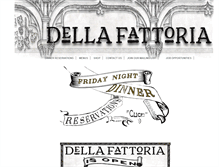 Tablet Screenshot of dellafattoria.com